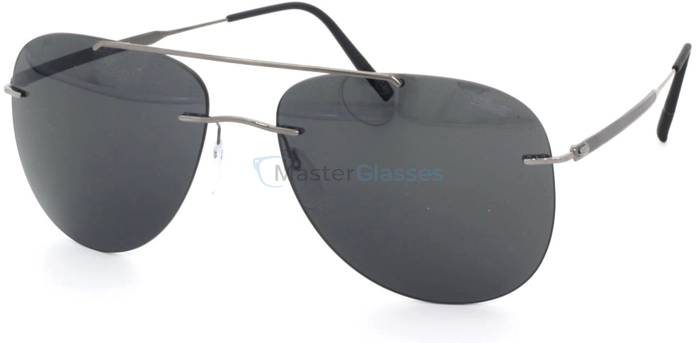 Солнцезащитные очки Silhouette 8751 6560 61/17 Rimless Shades Canatara
