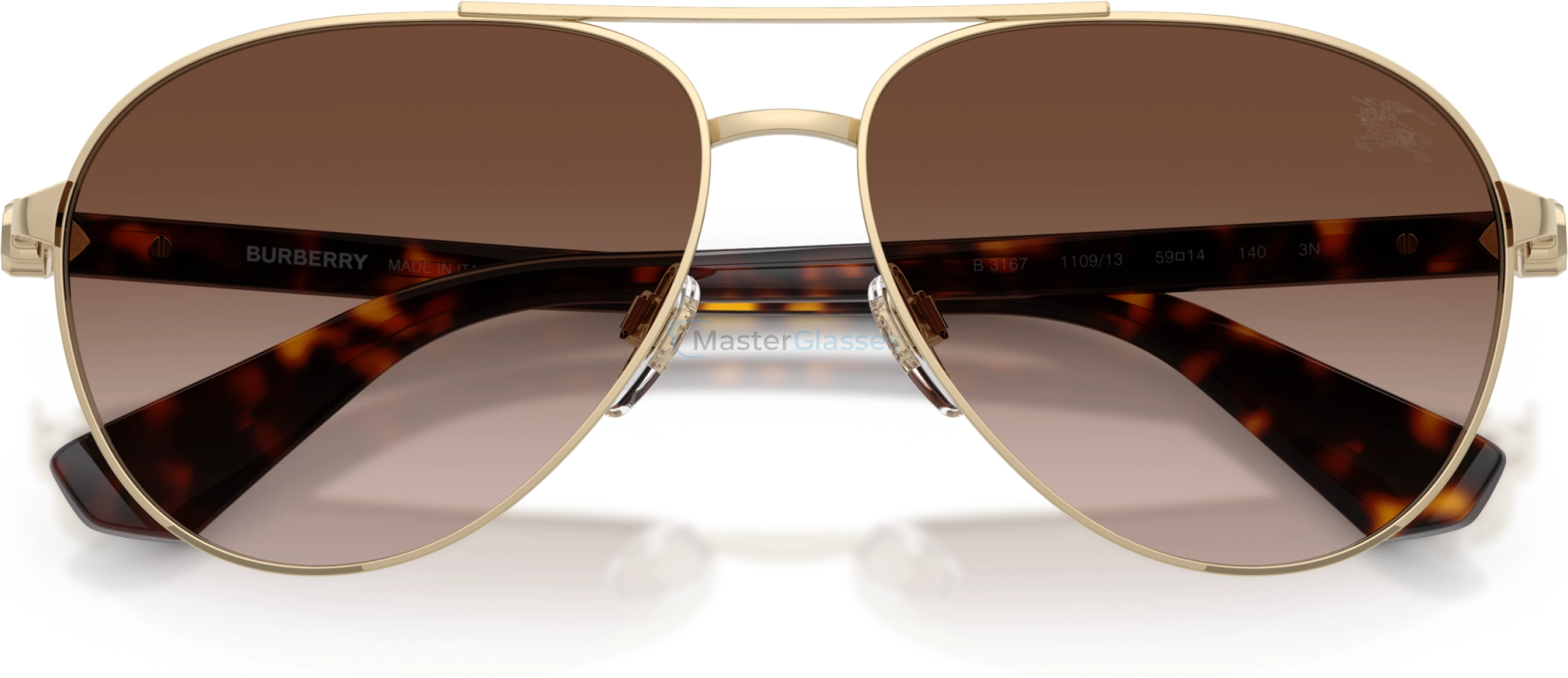 Солнцезащитные очки Burberry BE3167 110913 Gold