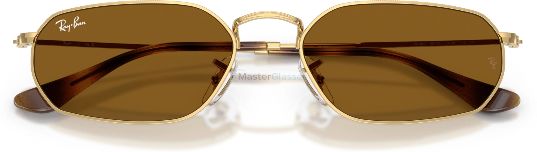 Солнцезащитные очки Ray-Ban RB3947 001/33 Gold
