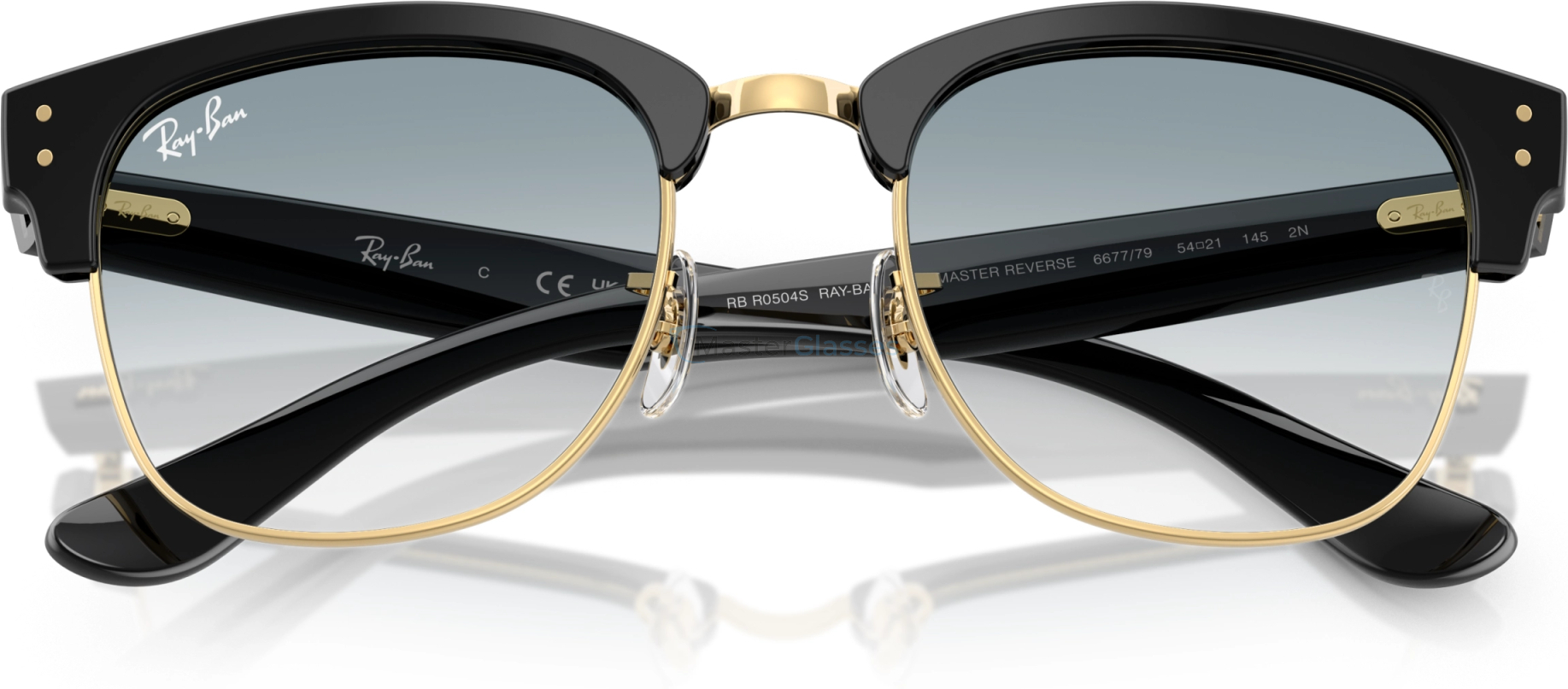 Солнцезащитные очки Ray-Ban CLUBMASTER REVERSE RBR0504S 667779 Black