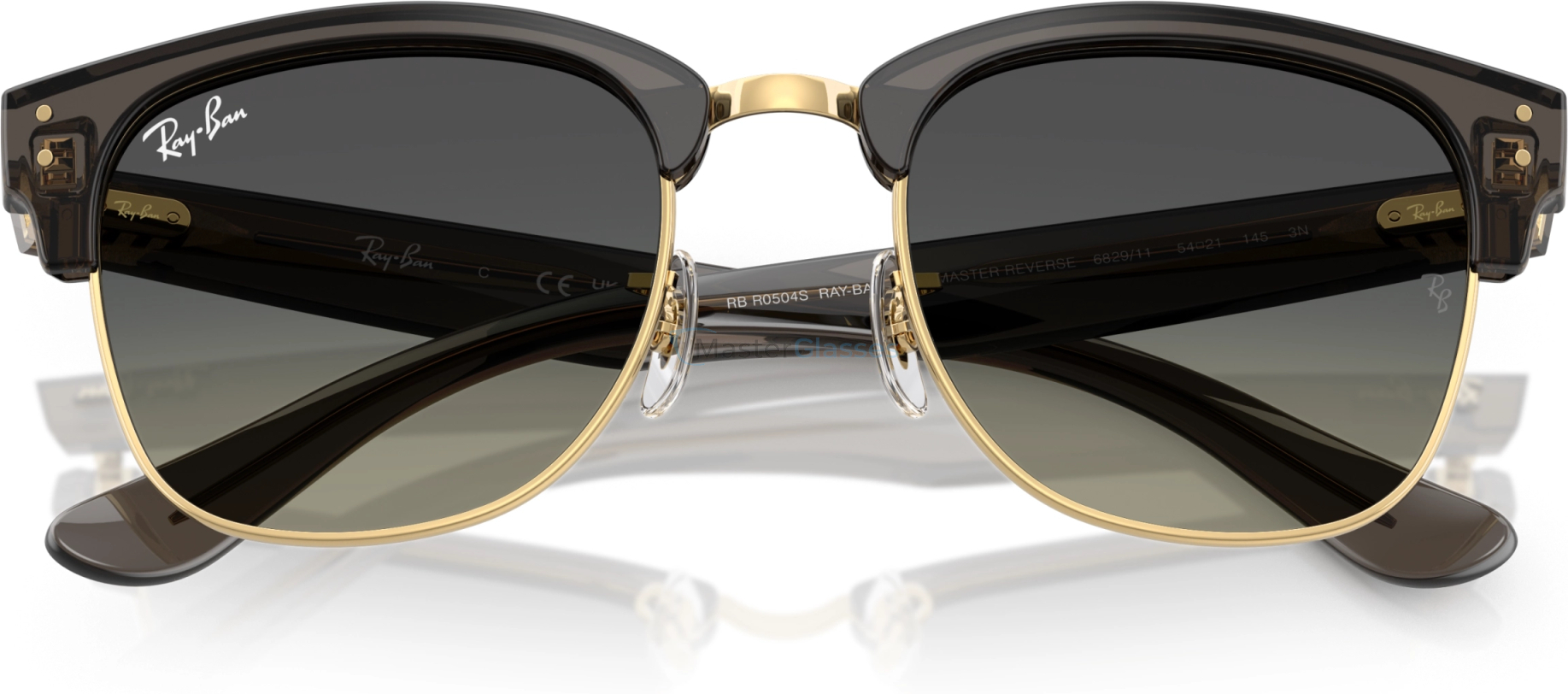 Солнцезащитные очки Ray-Ban CLUBMASTER REVERSE RBR0504S 682911 Grey