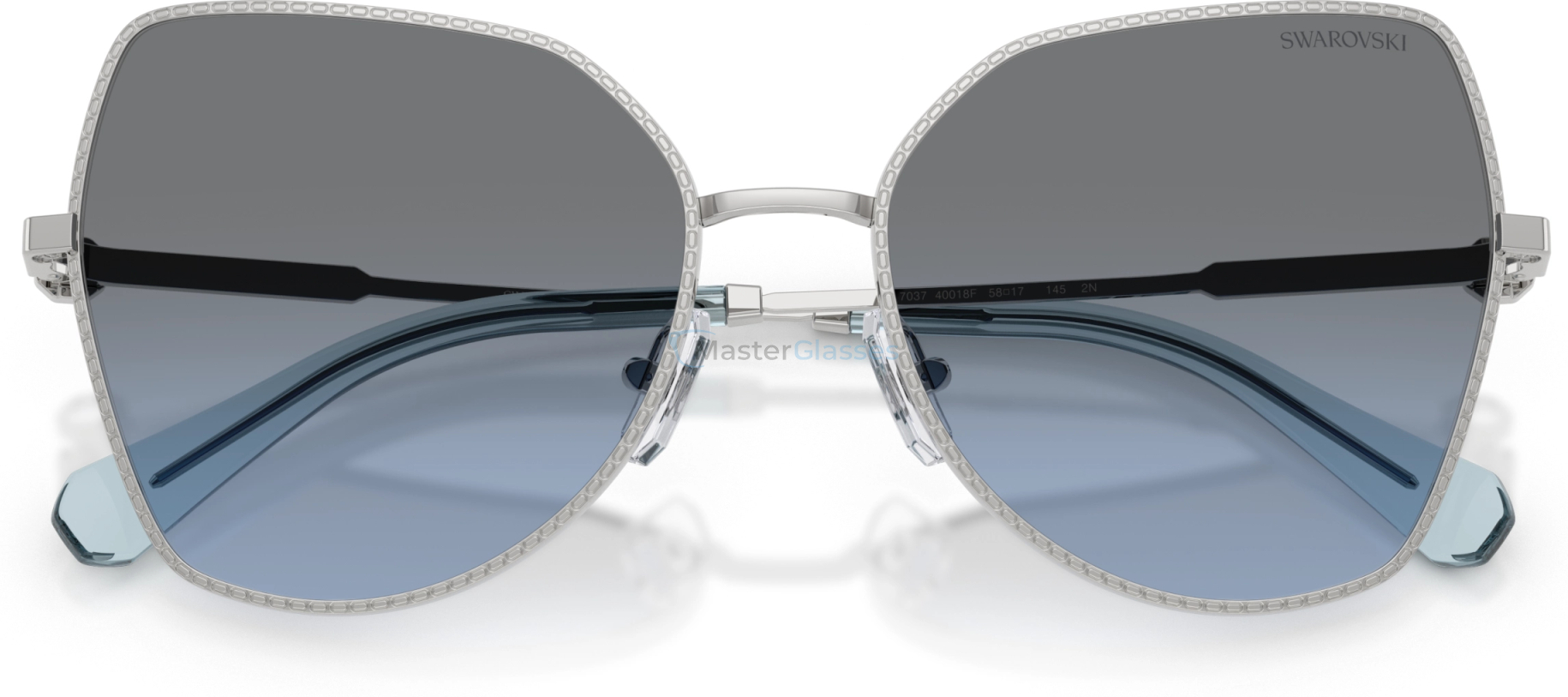 Солнцезащитные очки Swarovski SK7037 40018F Silver