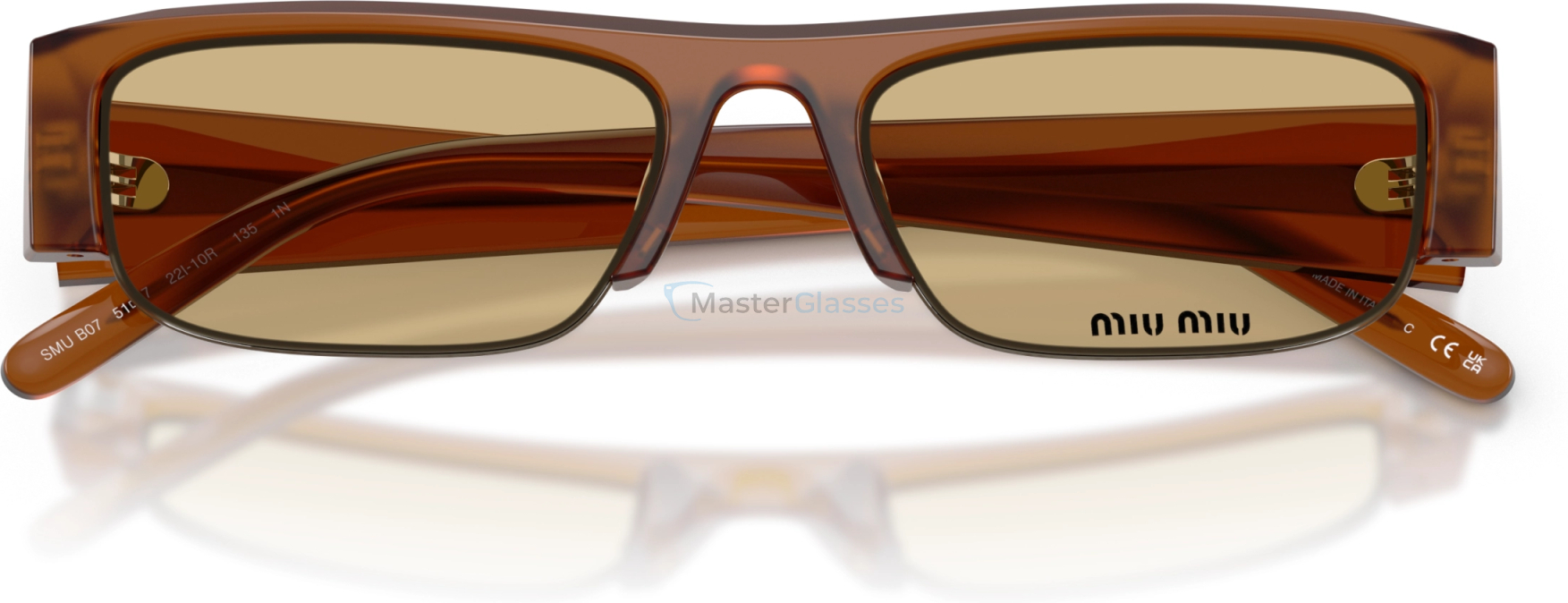 Солнцезащитные очки Miu Miu MU B07S 22I10R Brown