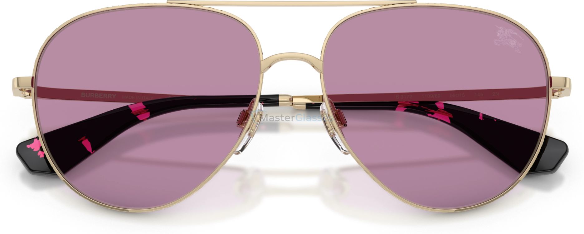 Солнцезащитные очки Burberry BE3172 110969 Gold
