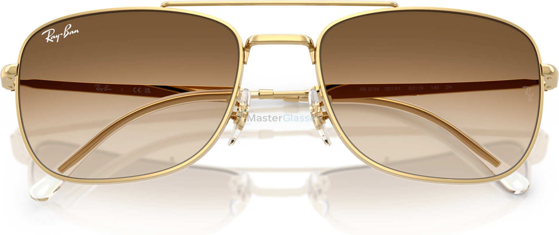 Солнцезащитные очки Ray-Ban RB3755 001/51 Gold