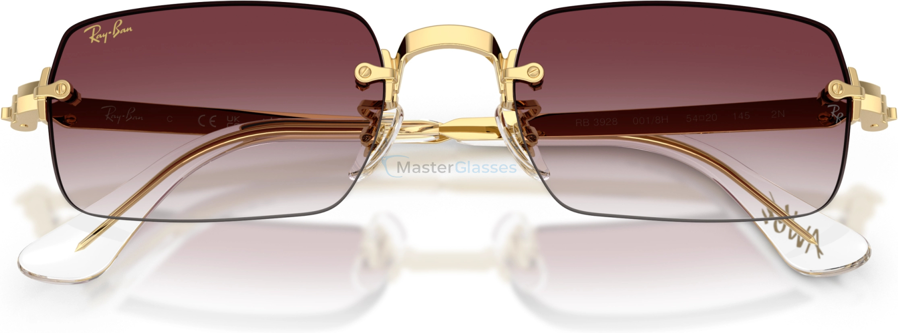 Солнцезащитные очки Ray-Ban RB3928 001/8H Gold