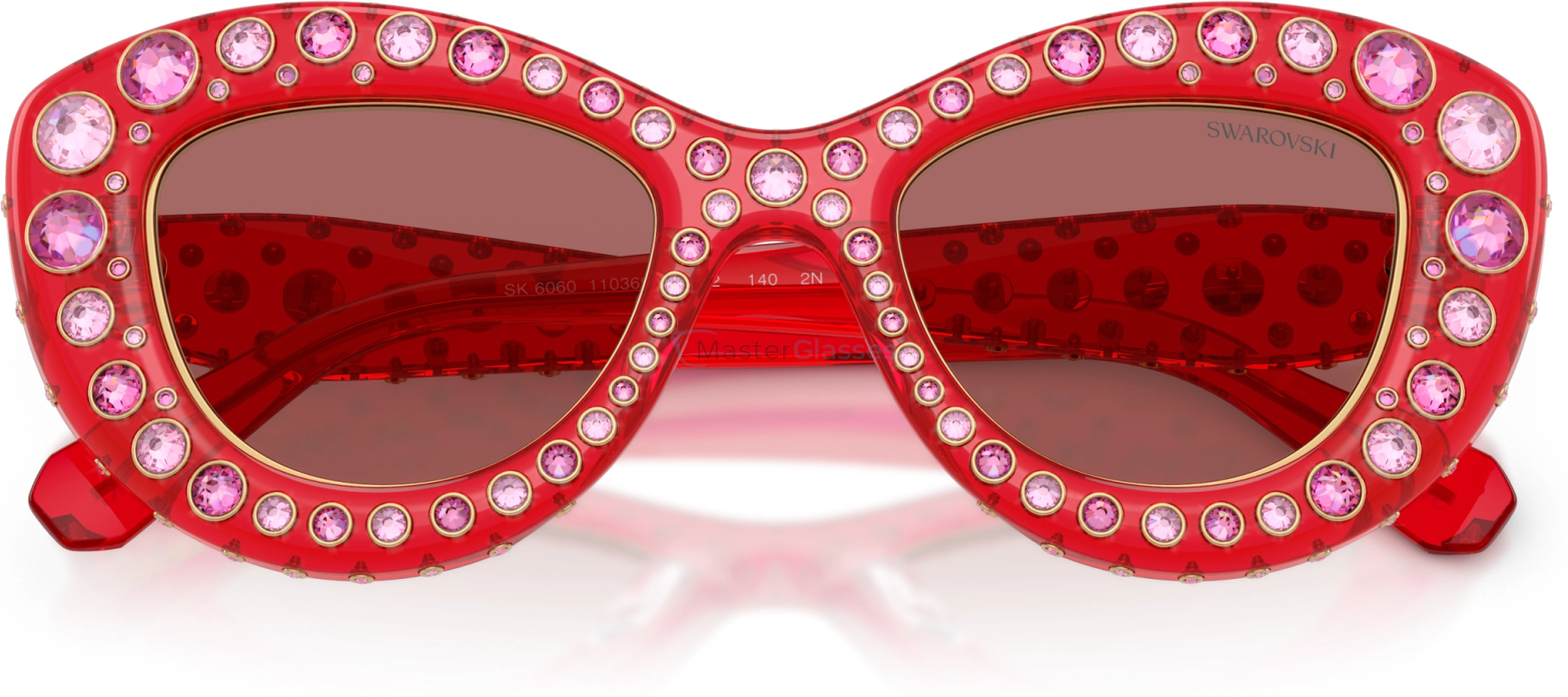 Солнцезащитные очки Swarovski SK6060 110369 Red
