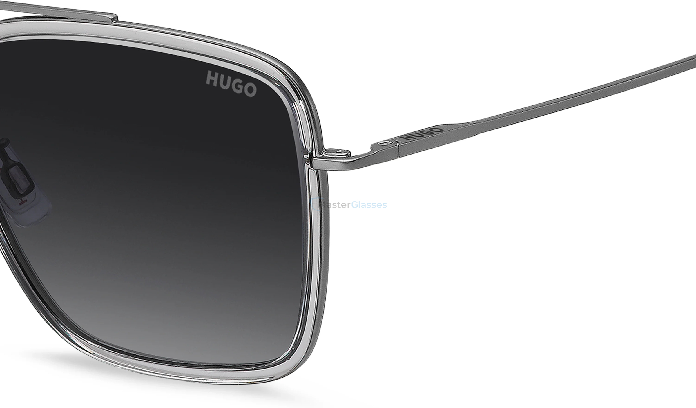 Солнцезащитные очки HUGO HG 1404/G/S KAC Shaded Grey Texture Transparent Gre