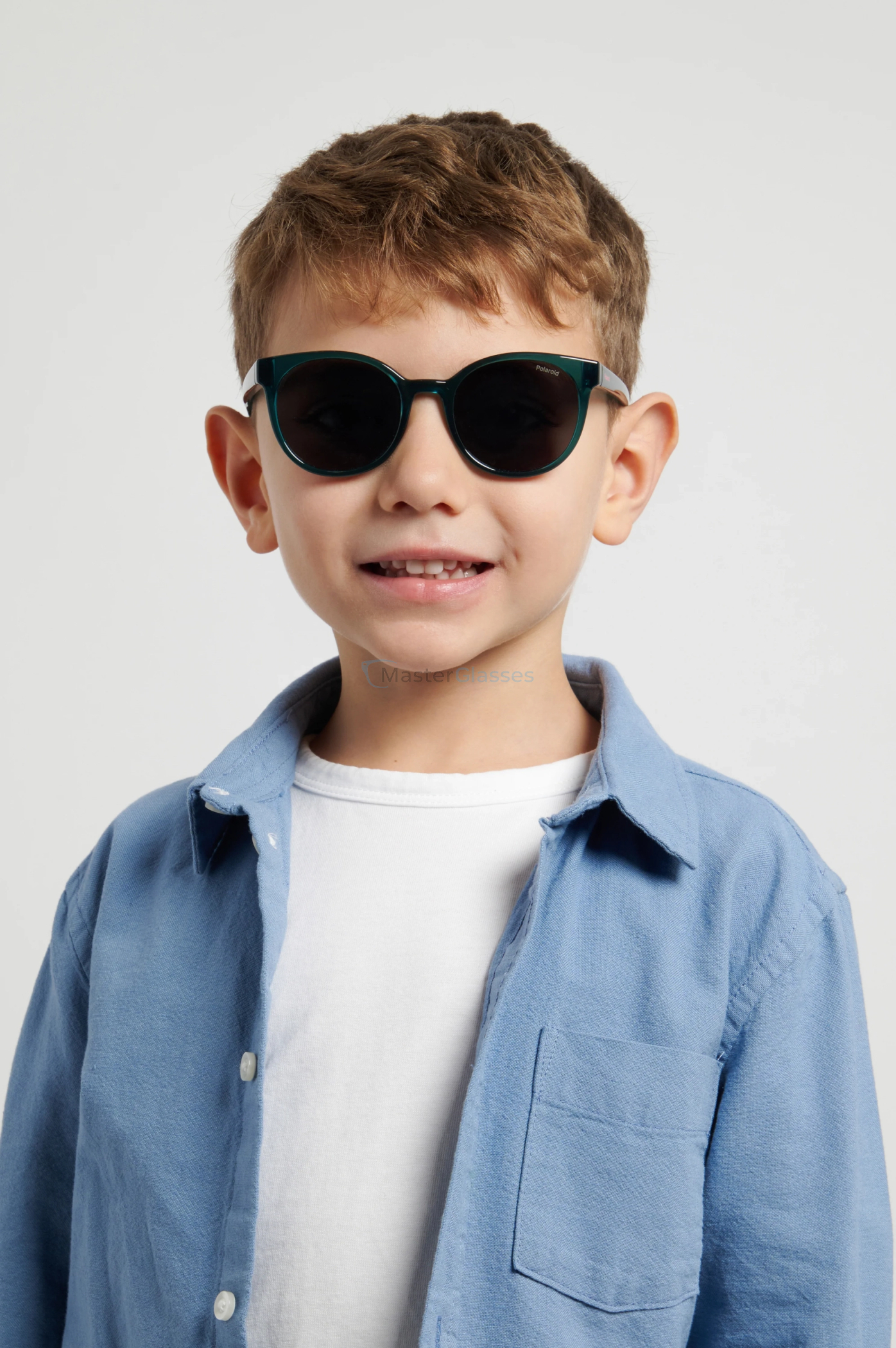 Детские солнцезащитные очки POLAROID KIDS PLD 8076/S ZI9 Teal