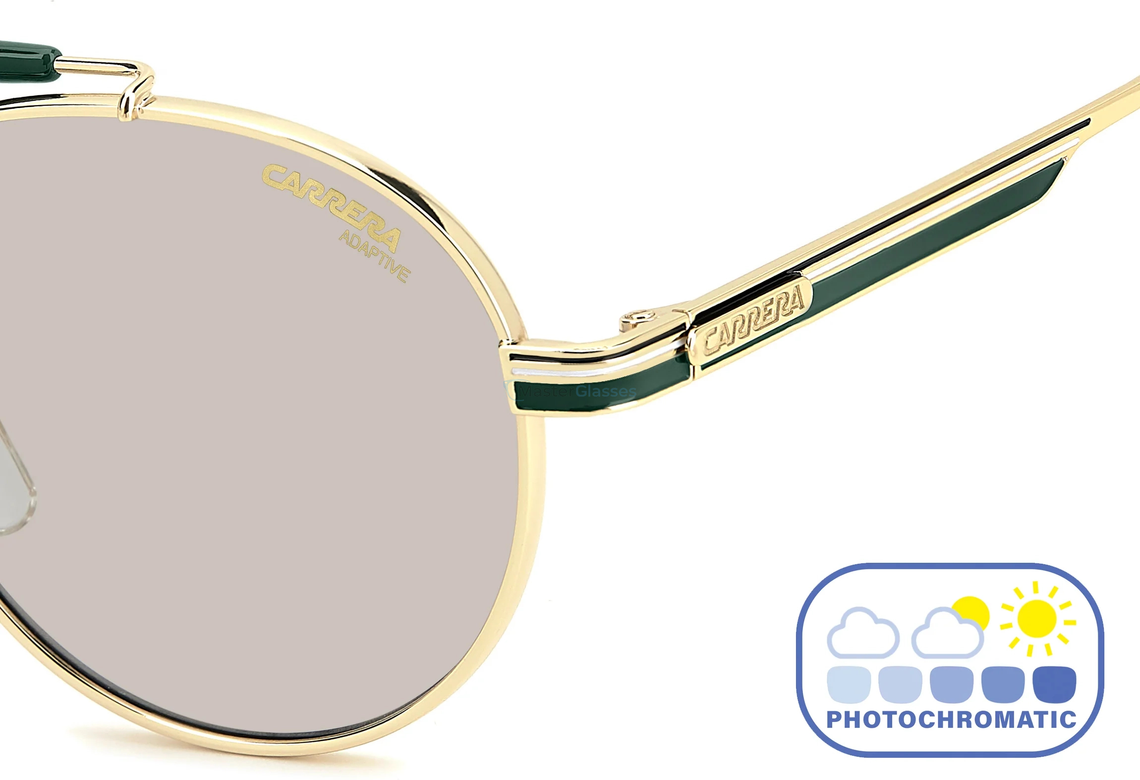 Солнцезащитные очки CARRERA 381/S PEF Gold Green