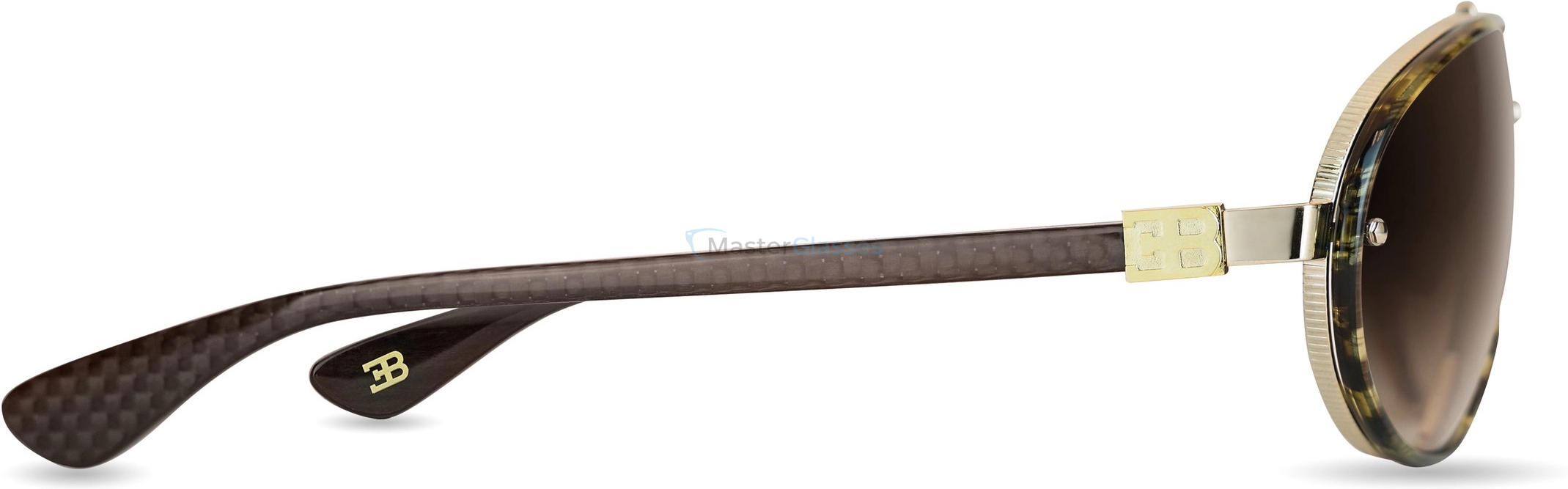 Солнцезащитные очки Bugatti 10 DT/WG_Carbon_tample 64/13