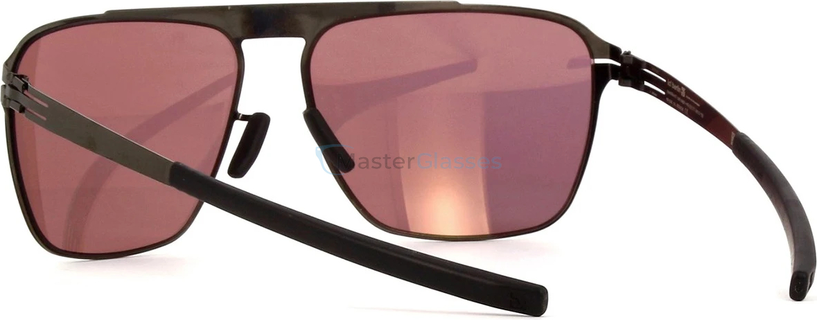 Солнцезащитные очки Ic! Berlin Sebastian S. Gun-Metal Black Photo-Copper Mirrored Flex