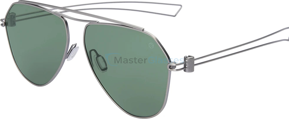 Солнцезащитные очки Momodesign 502 06 FULL RIM METAL MATT BRUSCHED GUN - GREEN LENSES