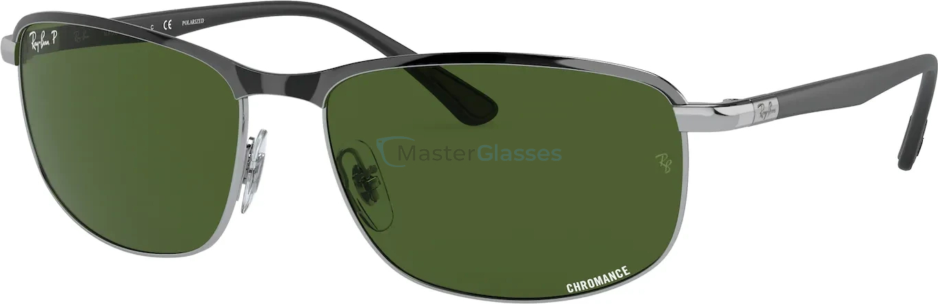 Солнцезащитные очки Ray-Ban RB3671CH 9144P1 Black On Silver