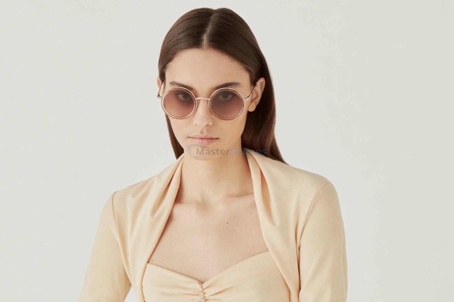 Солнцезащитные очки GIGI Studios LIV 9, цвет GOLD BLACK, GRADIENT GREY