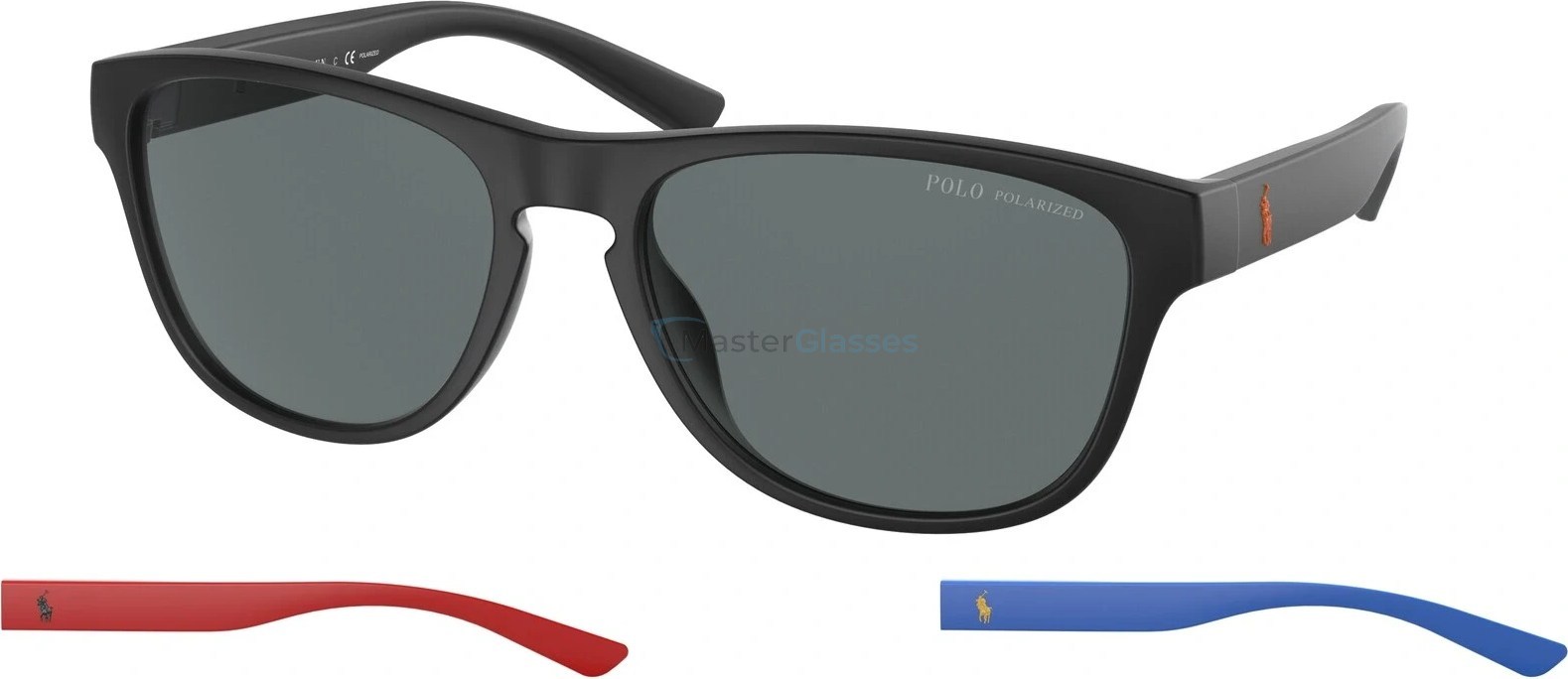 Солнцезащитные очки Polo PH4180U 537581 Matte Black