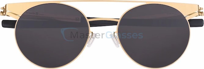 Солнцезащитные очки Ic! Berlin Geometry Rose-Gold Black Flex