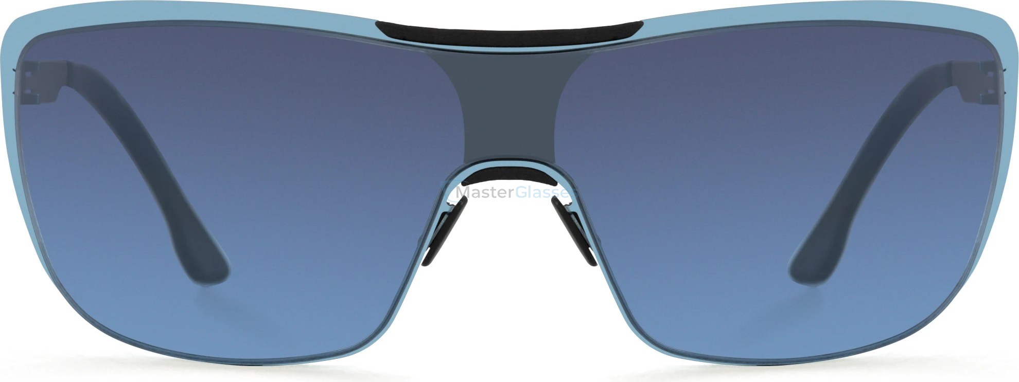 Солнцезащитные очки Ic! Berlin MB Shield 02 Electric-Light-Blue Black Night Shadow Donnerstag