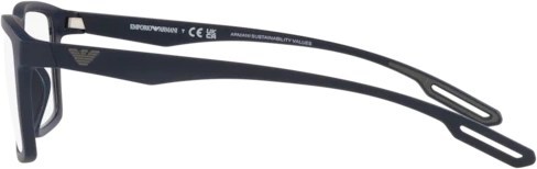 Оправа с двумя складными солнцезащитными клипонами Emporio Armani EA4189U 50881W Matte Blue