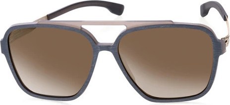Солнцезащитные очки Ic! Berlin Henrik B. L. Rocky-Grey-Rough Bronze Rocky Grey-Matt Dark-Brown-Mirrored-Polarized Mittwoch