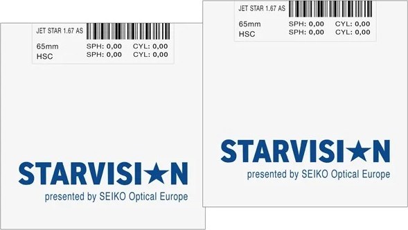 ����� ��� ����� Starvision Jet Star 1.67 AS Platinum, Sph 6.00 � -10.00, Cyl 0.00 � 2.00
