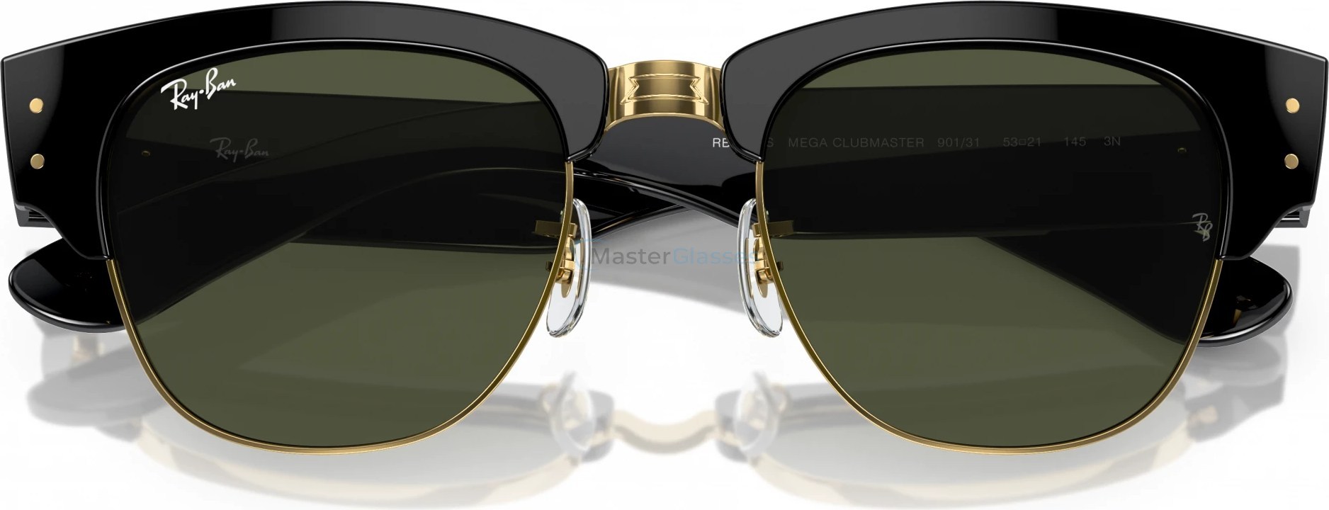 Солнцезащитные очки Ray-Ban MEGA CLUBMASTER RB0316S 901/31 Black