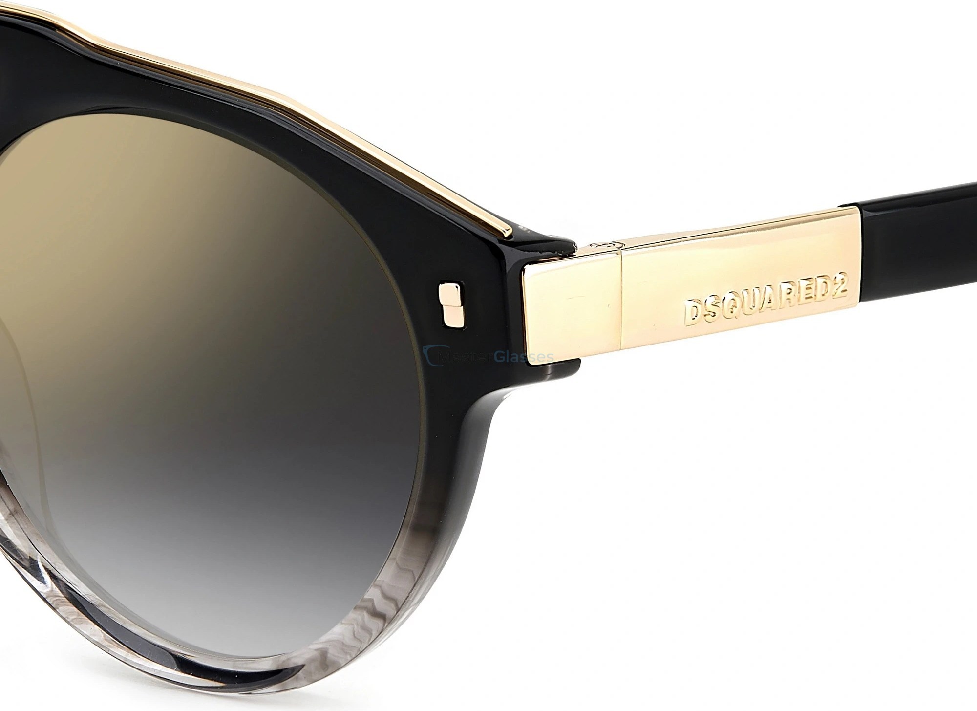 Солнцезащитные очки DSQUARED2 D2 0085/S XOW Black Grey Horn