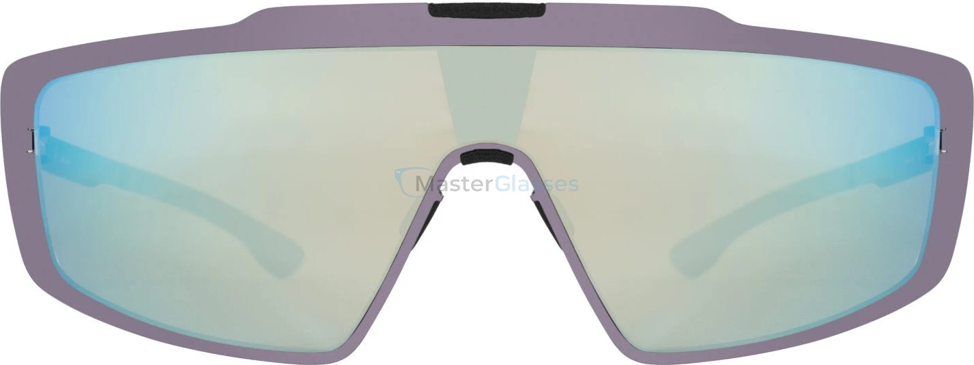 Солнцезащитные очки Ic! Berlin MB Shield 03 Aubergine Purple Silver Mirrored Donnerstag