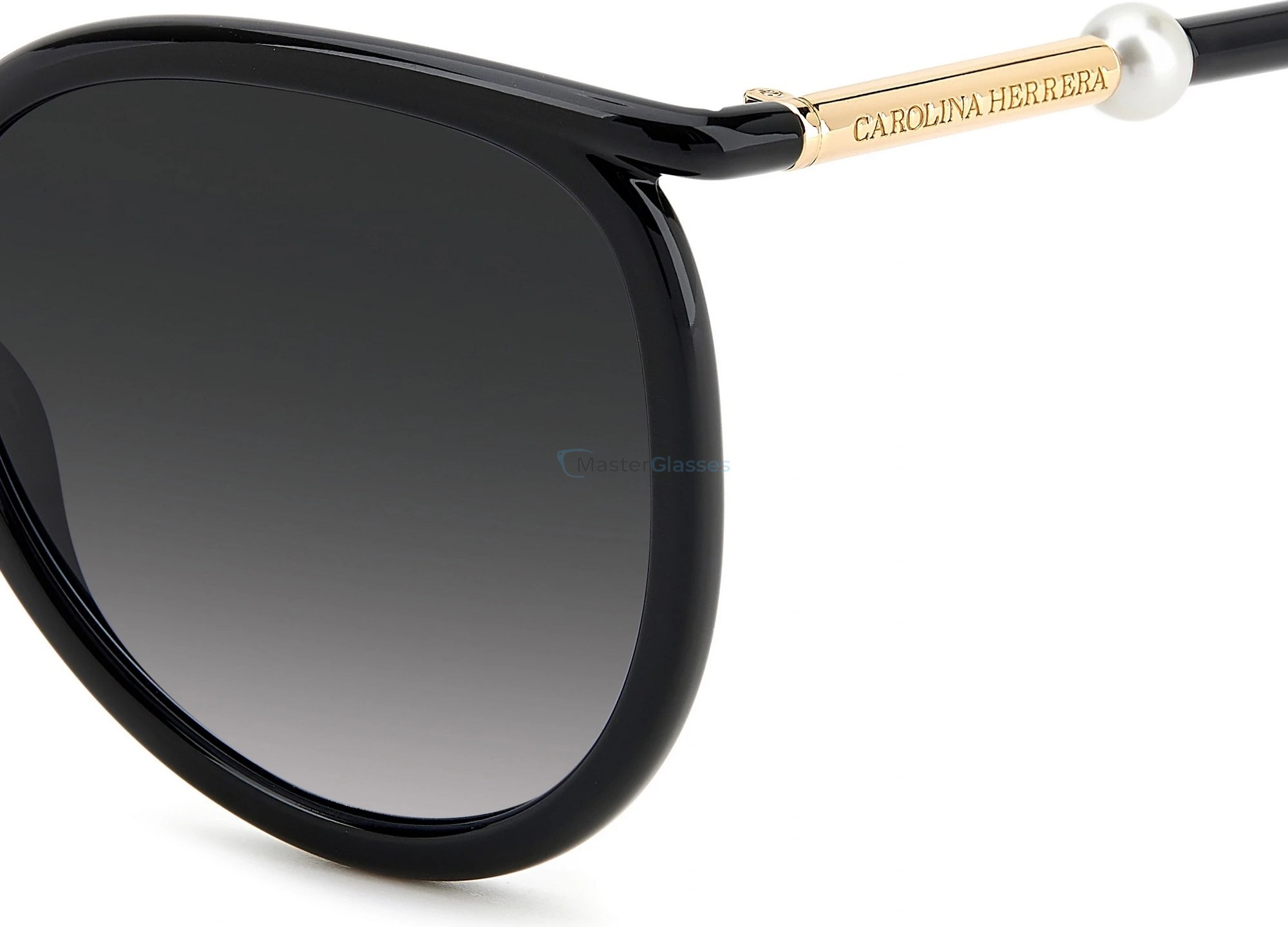 Солнцезащитные очки CAROLINA HERRERA HER 0077/S 807, цвет BLACK, DARK GREY SF
