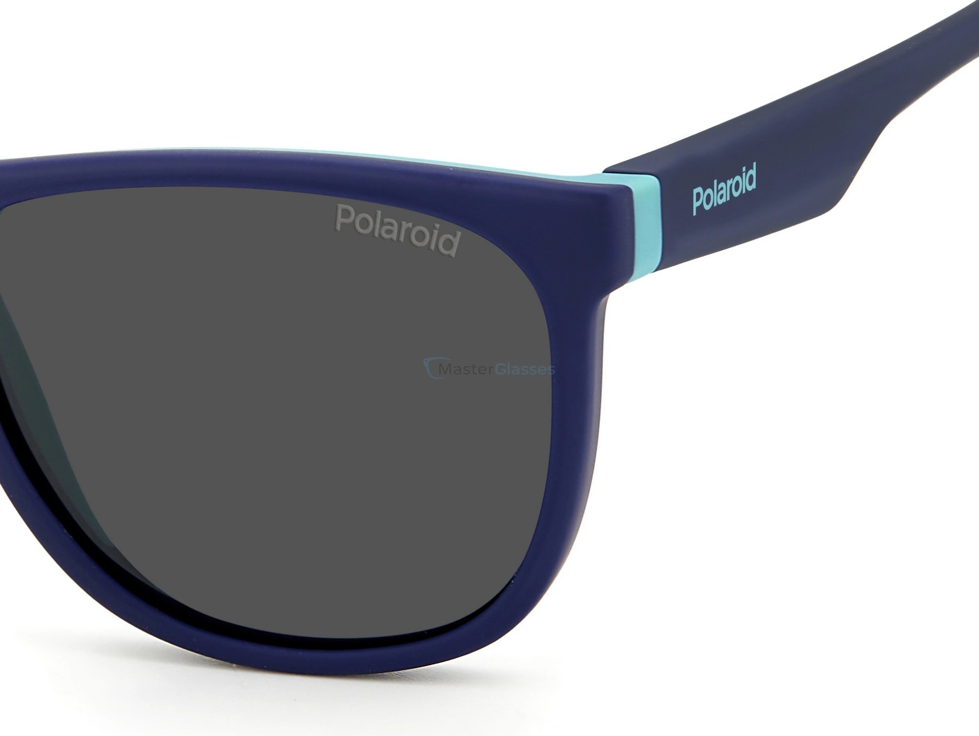 Детские солнцезащитные очки POLAROID PLD 8049/S ZX9, цвет BLUE AZUR, GREY PZ
