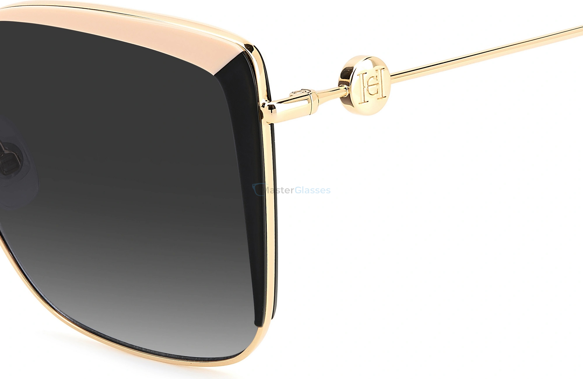 Солнцезащитные очки CAROLINA HERRERA HER 0111/S KDX, цвет BLACKNUDE, DARK GREY SF