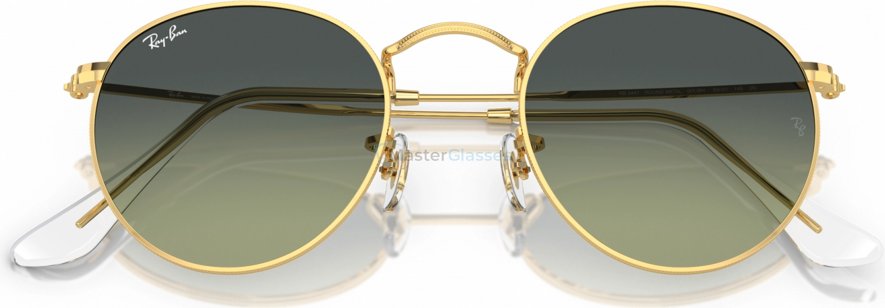 Солнцезащитные очки Ray-Ban ROUND METAL RB3447 001/BH Gold