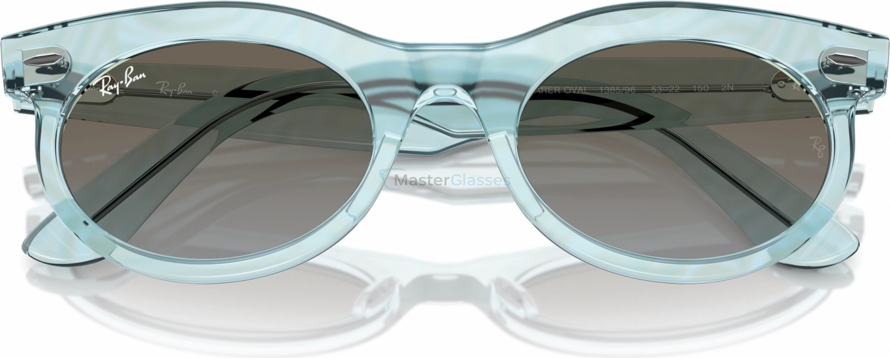 Солнцезащитные очки Ray-Ban WAYFARER OVAL RB2242 138596 Light Blue