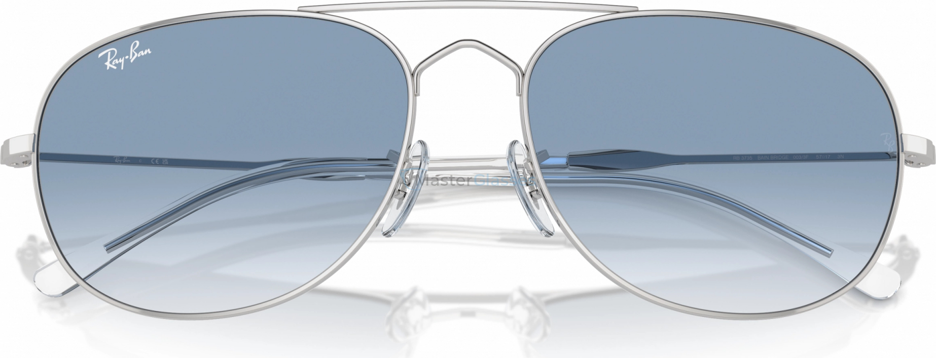 Солнцезащитные очки Ray-Ban BAIN BRIDGE RB3735 003/3F Silver