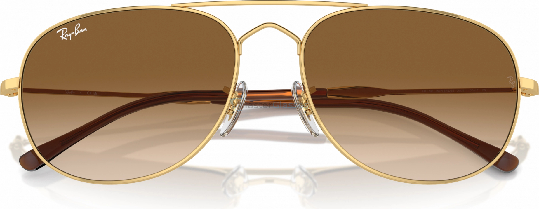 Солнцезащитные очки Ray-Ban BAIN BRIDGE RB3735 001/51 Gold