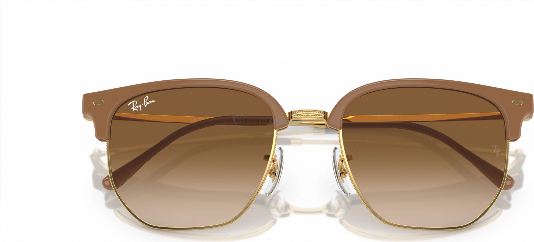 Солнцезащитные очки Ray-Ban CLUBMASTER RB4416 672151 Beige