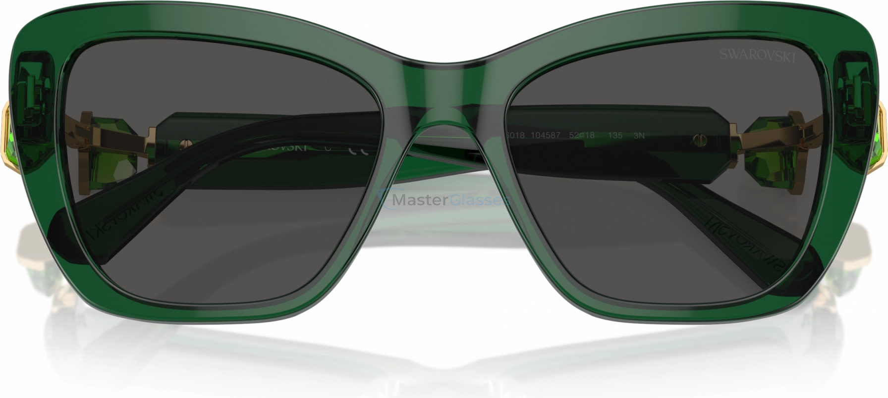 Солнцезащитные очки Swarovski SK6018 104587 Green