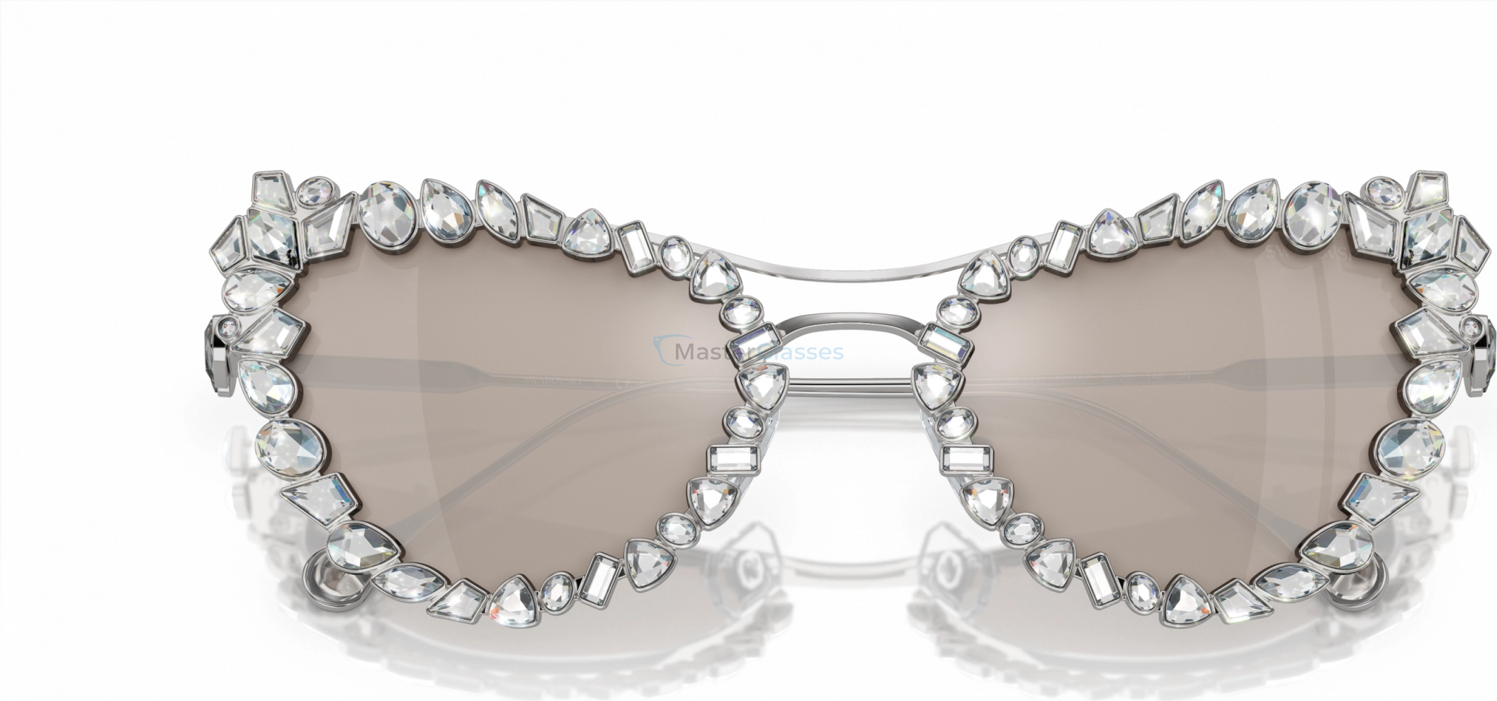 Солнцезащитные очки Swarovski SK7011 4001AP Silver
