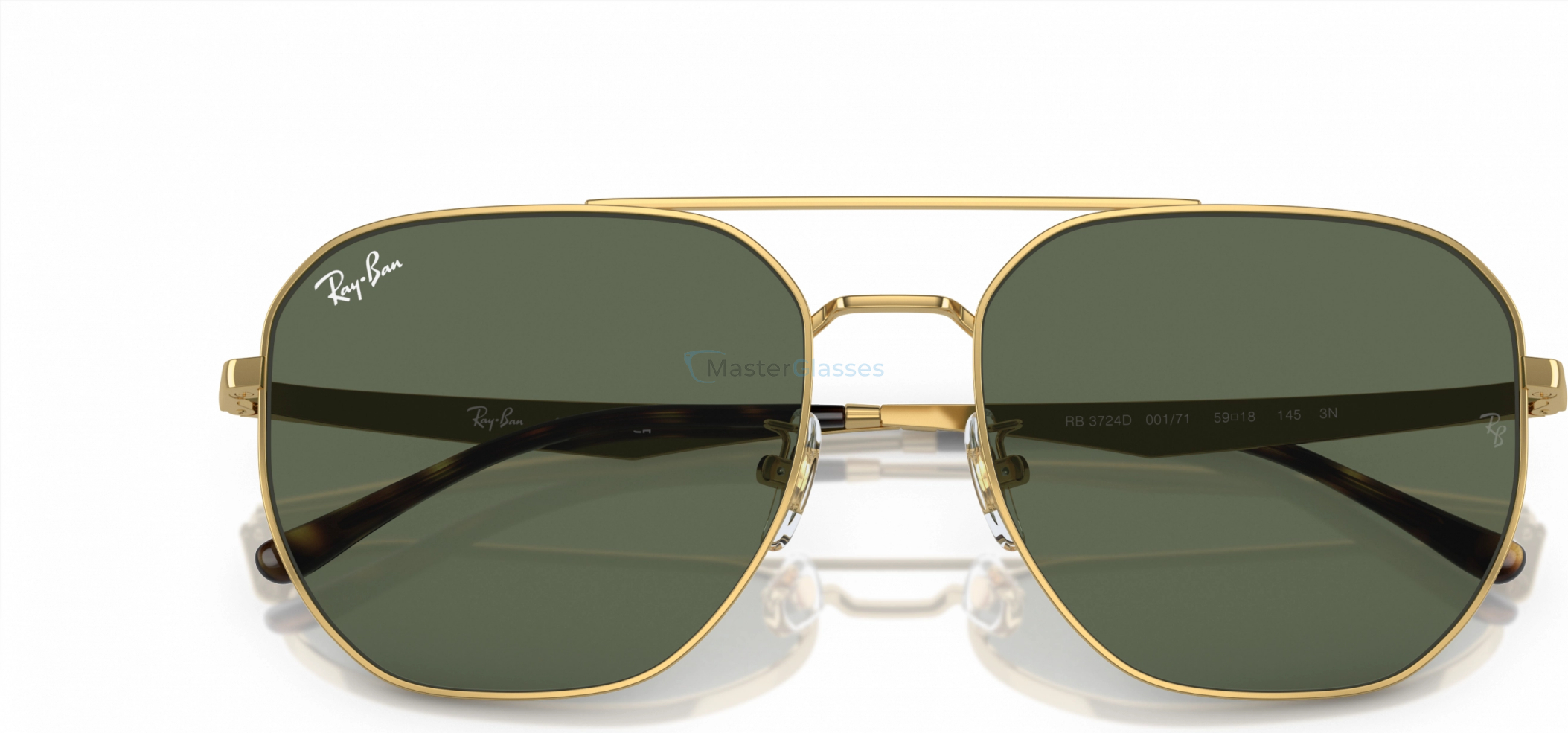Солнцезащитные очки Ray-Ban RB3724D 001/71 Gold