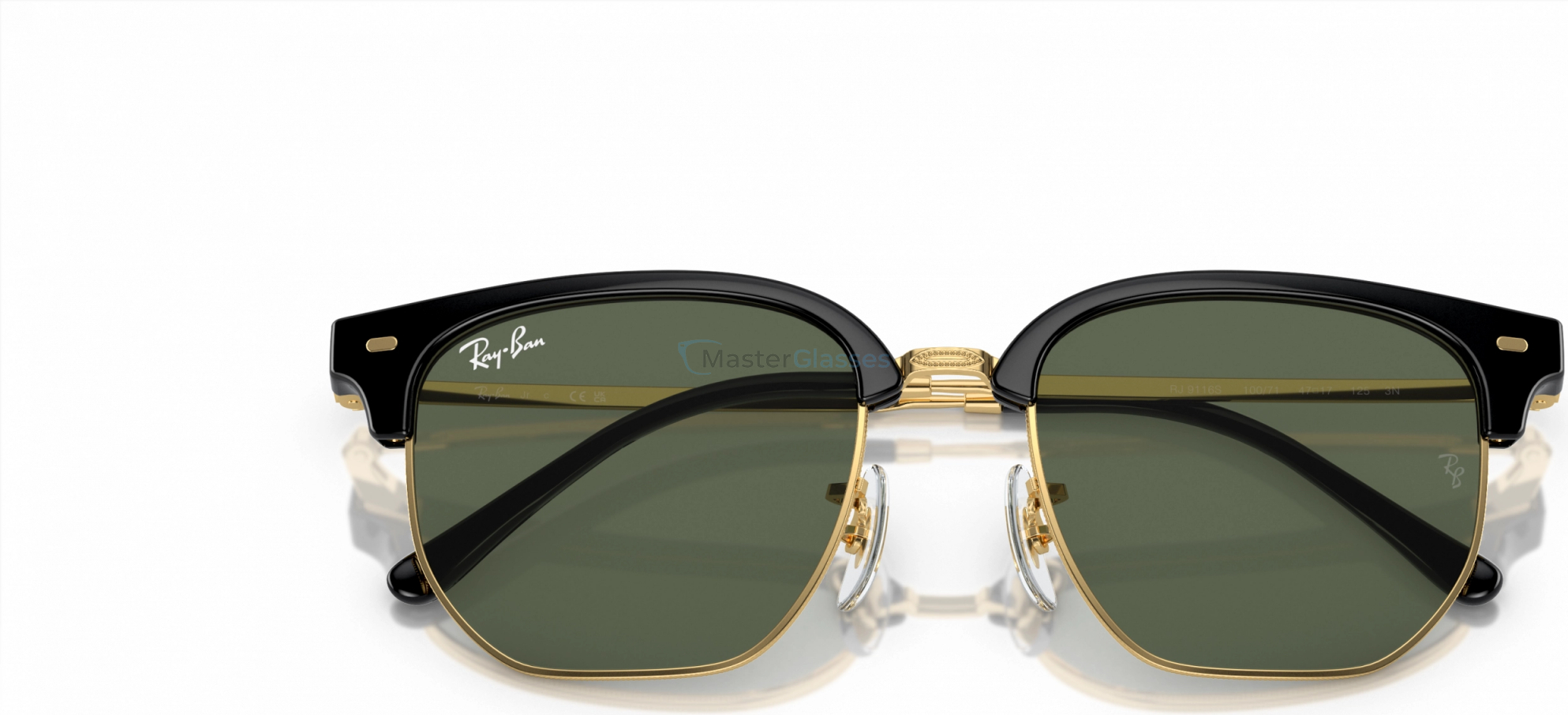 Детские солнцезащитные очки Ray-Ban JUNIOR CLUBMASTER RJ9116S 100/71 Black