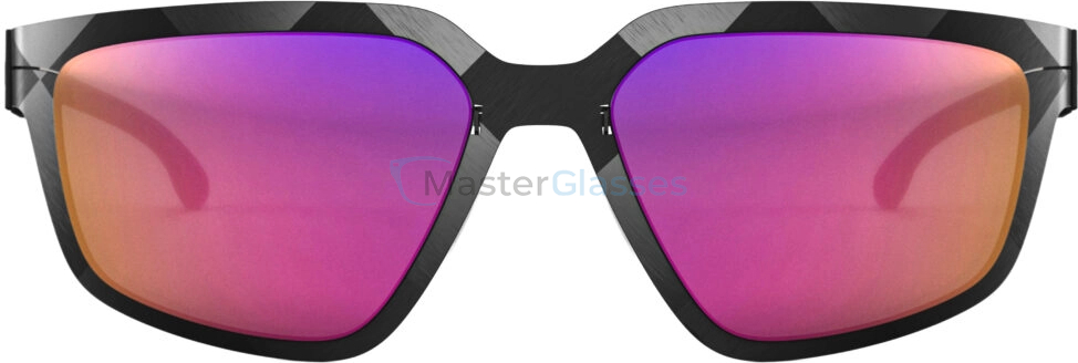 Солнцезащитные очки Ic! Berlin FLX S02 Raw Night Gun-Metal Black Pink Dragonfly Mirrored