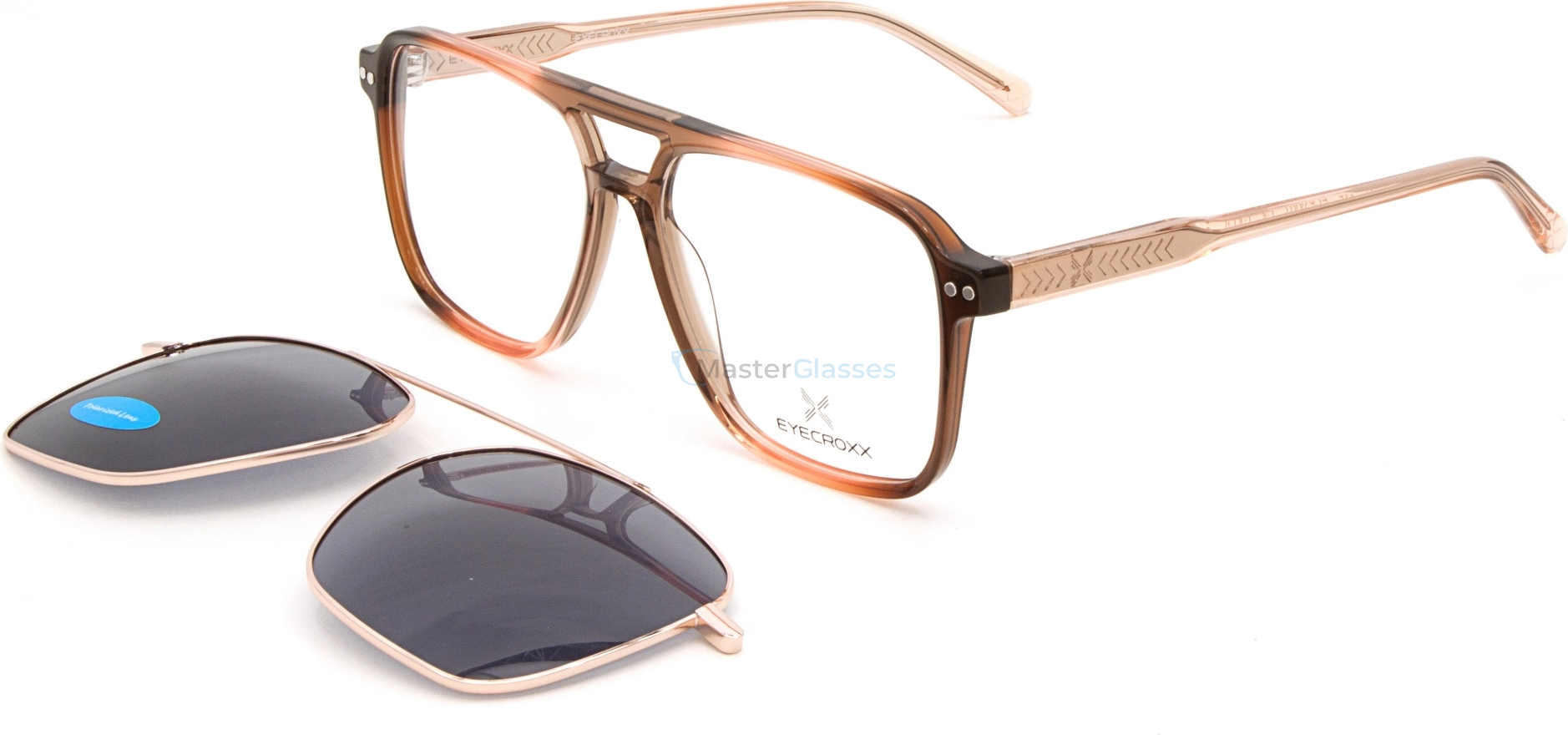 Оправа с солнцезащитным клипоном Eyecroxx EC624AD col.1
