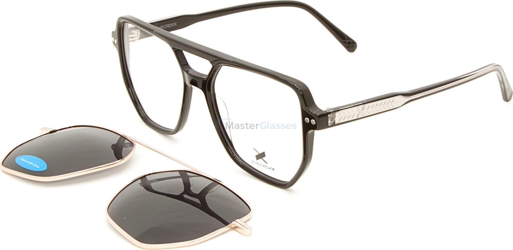 Оправа с солнцезащитным клипоном Eyecroxx EC639AD col.1