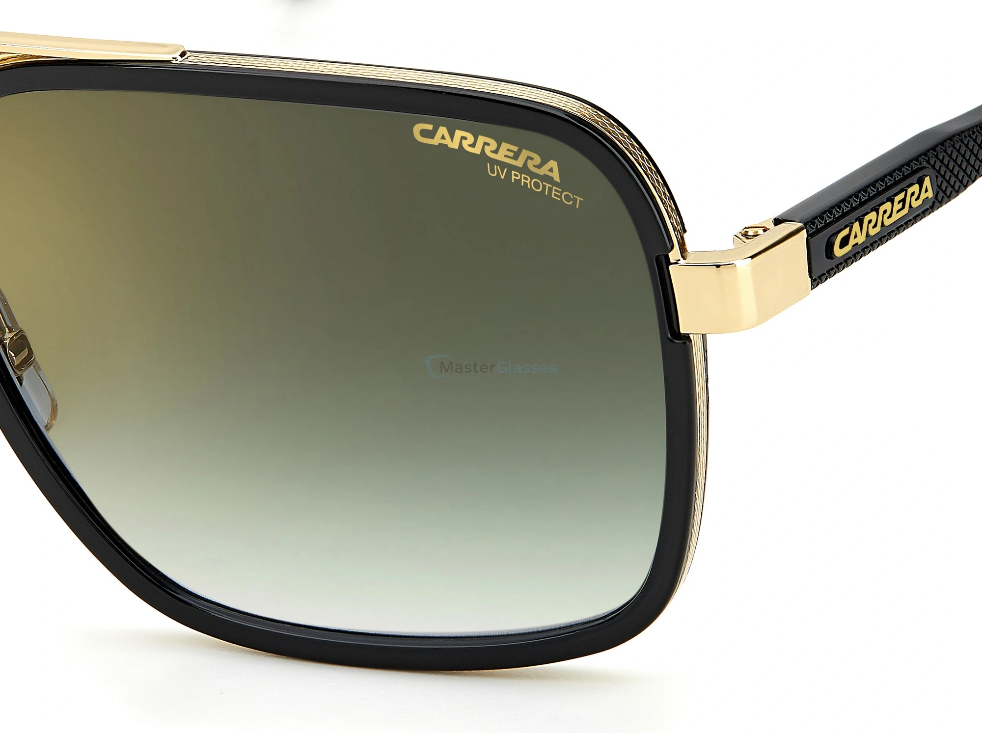 Солнцезащитные очки CARRERA 256/S RHL, цвет GOLD BLCK, GRN SF GDSP AR