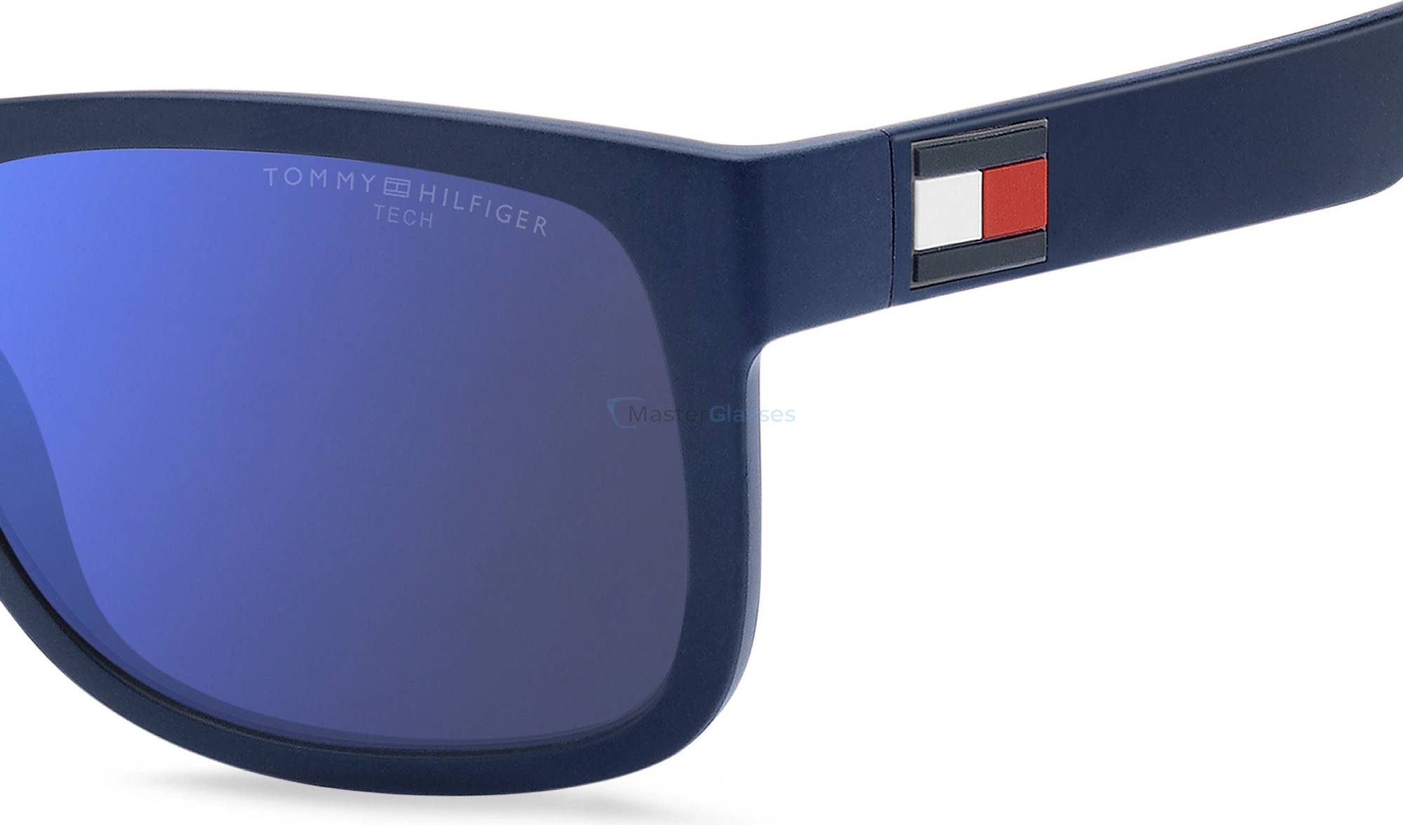 Солнцезащитные очки TOMMY HILFIGER TH 1556/S FLL, цвет MTT BLUE, BLUE ML HC