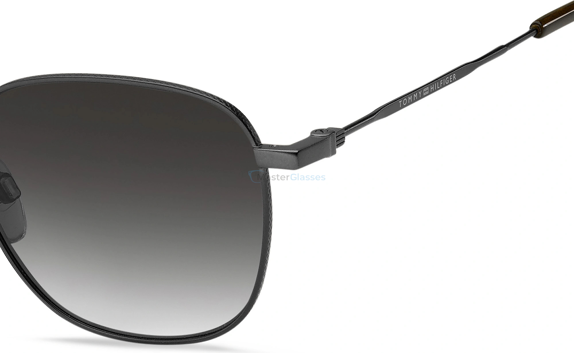 Солнцезащитные очки TOMMY HILFIGER TH 1873/S SVK, цвет MTRUT BLK, DARK GREY SF