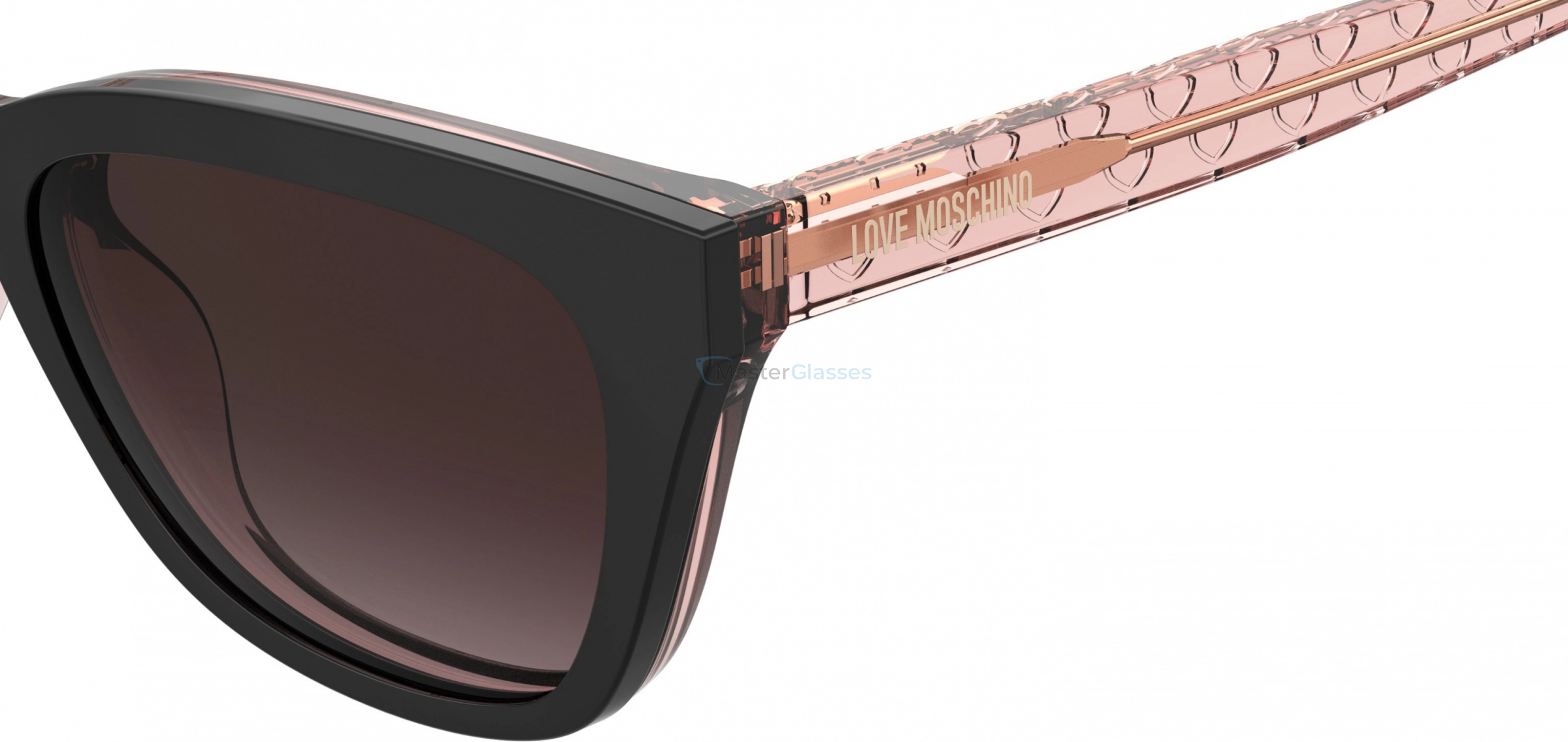 Оправа с солнцезащитным клипоном MOSCHINO LOVE MOL071/CS 3H2 BLACK PINK