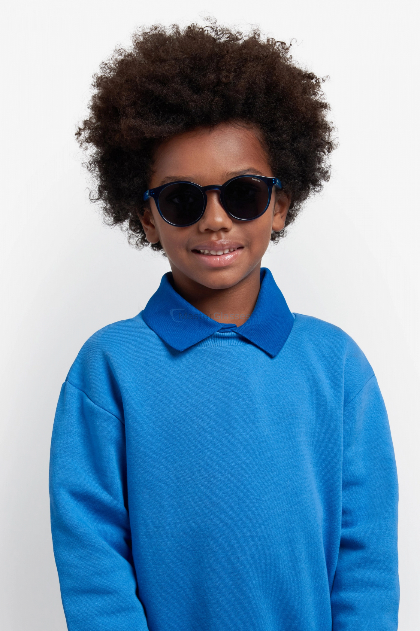 Детские солнцезащитные очки Polaroid Kids PLD 8061/S ZX9 Blue Azure
