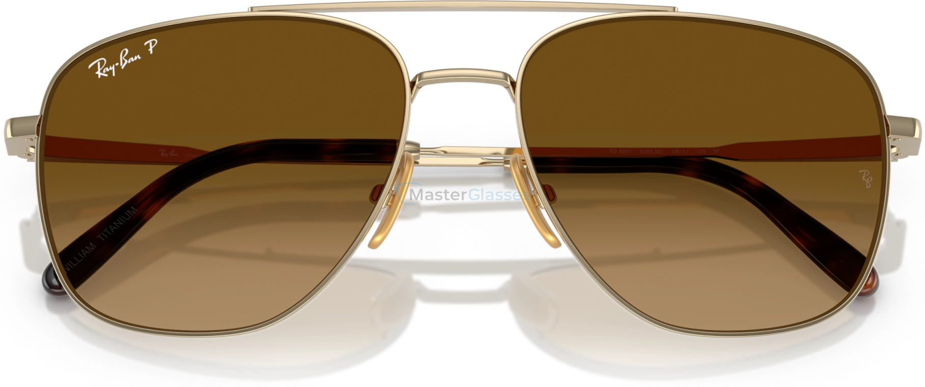 Солнцезащитные очки Ray-Ban WILLIAM TITANIUM RB8097 9265M2 Gold