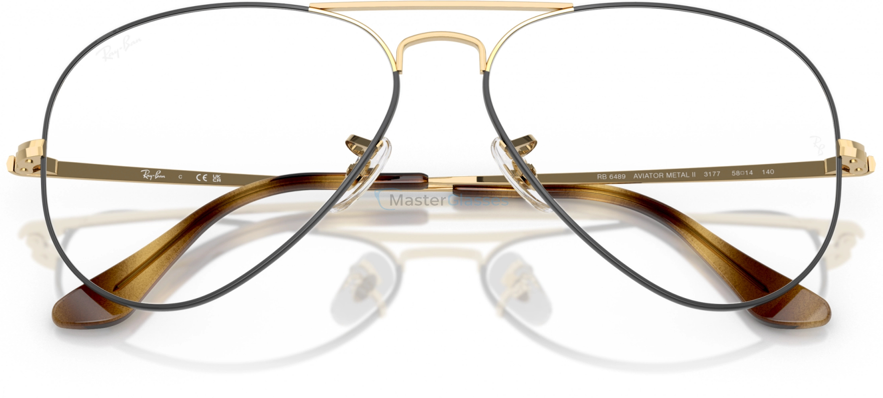 Оправа Ray-Ban AVIATOR RX6489 3177 Brown